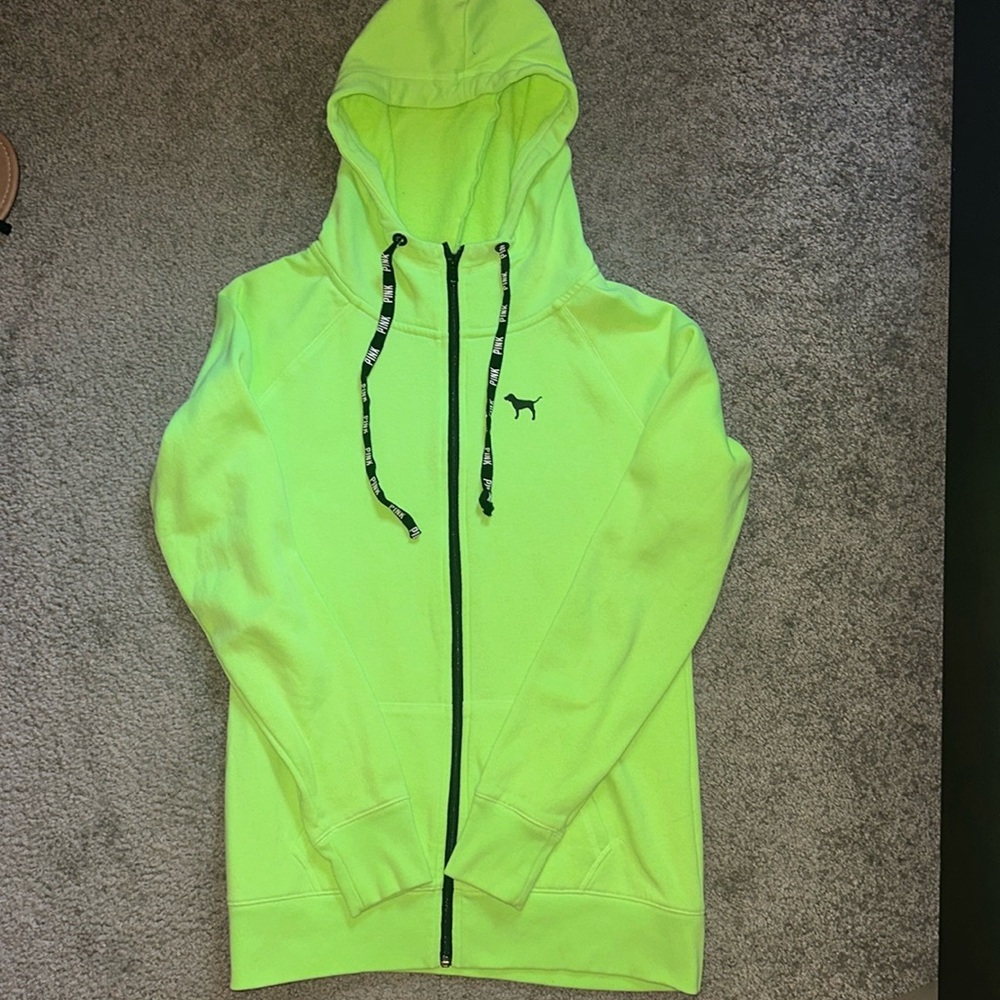 PINK zip up sweat shirt